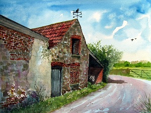 Round the Bend - Farm Buildings, Pople's Bow