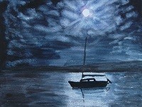 Moonlight Regatta - Yacht In the Bay, Burnham
