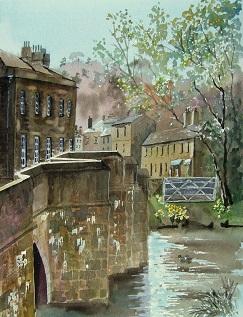 Walking Across the Medieval Bridge,