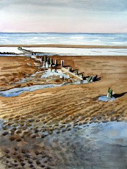 Breakers In the Sand - Burnham Beach)