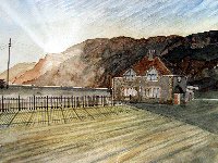 Evening Glow - Cottages at Brean Down