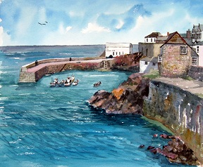 The Harbour at Coverack, Cornwall