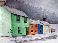 The Snowman - Love Lane in the snow, Burnham