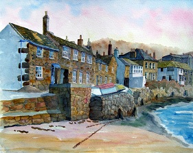 Evening Light On Mousehole, Cornwall