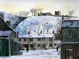 A Climb to the Castle, Castleton, Derbyshire Peak District