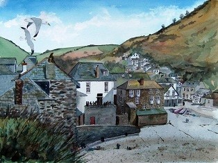 A Seagull's View of Port Isaac, Cornwall