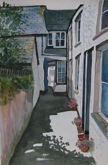 Squeeze-ee-Belly-Alley - The World's Narrowest Thoroughfare - Port Isaac, Cornwall