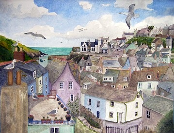 A Crow's Nest View of Port Isaac, Cornwall