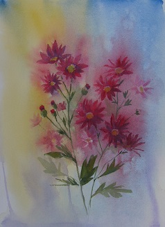 Red Chrysanthemums