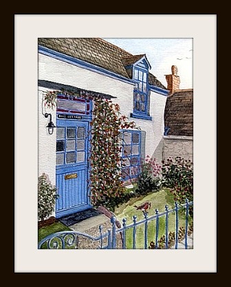 The Robin - House Commission, with Robin on fence