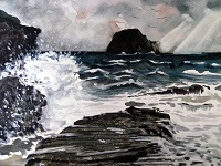 Storm Over Gull Rock, Trebarwith Strand, Cornwall