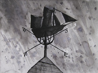 Ship Aground! - Burnham's Sea-front Weather Vane