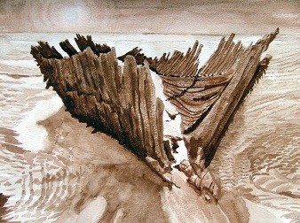 The Wreck On Berrow Beach